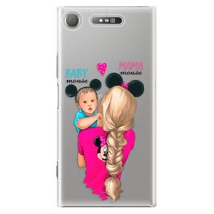Plastové puzdro iSaprio - Mama Mouse Blonde and Boy - Sony Xperia XZ1 vyobraziť