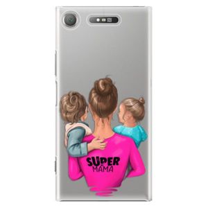 Plastové puzdro iSaprio - Super Mama - Boy and Girl - Sony Xperia XZ1 vyobraziť