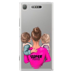 Plastové puzdro iSaprio - Super Mama - Two Boys - Sony Xperia XZ1 vyobraziť