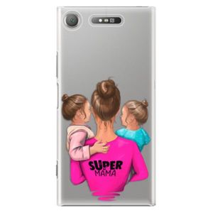 Plastové puzdro iSaprio - Super Mama - Two Girls - Sony Xperia XZ1 vyobraziť