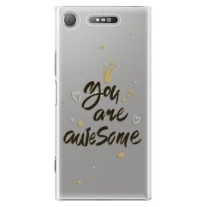 Plastové puzdro iSaprio - You Are Awesome - black - Sony Xperia XZ1 vyobraziť