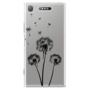 Plastové puzdro iSaprio - Three Dandelions - black - Sony Xperia XZ1 vyobraziť