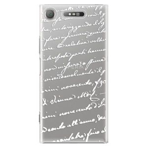 Plastové puzdro iSaprio - Handwriting 01 - white - Sony Xperia XZ1 vyobraziť