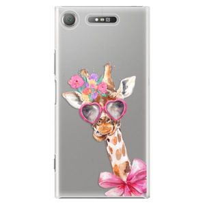 Plastové puzdro iSaprio - Lady Giraffe - Sony Xperia XZ1 vyobraziť