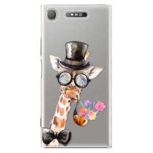 Plastové puzdro iSaprio - Sir Giraffe - Sony Xperia XZ1 vyobraziť
