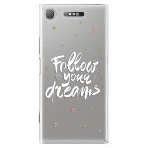 Plastové puzdro iSaprio - Follow Your Dreams - white - Sony Xperia XZ1 vyobraziť