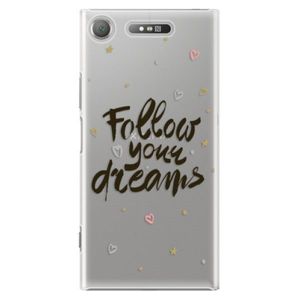 Plastové puzdro iSaprio - Follow Your Dreams - black - Sony Xperia XZ1 vyobraziť