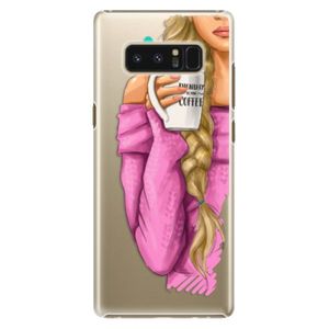 Plastové puzdro iSaprio - My Coffe and Blond Girl - Samsung Galaxy Note 8 vyobraziť