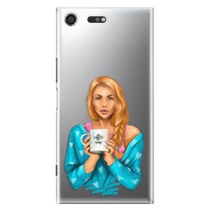 Plastové puzdro iSaprio - Coffe Now - Redhead - Sony Xperia XZ Premium vyobraziť