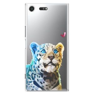 Plastové puzdro iSaprio - Leopard With Butterfly - Sony Xperia XZ Premium vyobraziť