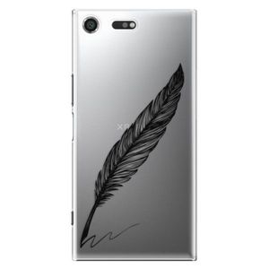 Plastové puzdro iSaprio - Writing By Feather - black - Sony Xperia XZ Premium vyobraziť