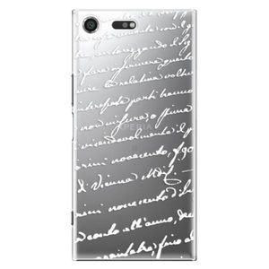Plastové puzdro iSaprio - Handwriting 01 - white - Sony Xperia XZ Premium vyobraziť