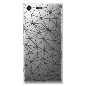 Plastové puzdro iSaprio - Abstract Triangles 03 - black - Sony Xperia XZ Premium vyobraziť