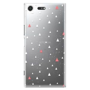 Plastové puzdro iSaprio - Abstract Triangles 02 - white - Sony Xperia XZ Premium vyobraziť