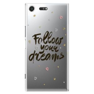 Plastové puzdro iSaprio - Follow Your Dreams - black - Sony Xperia XZ Premium vyobraziť