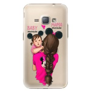Plastové puzdro iSaprio - Mama Mouse Brunette and Girl - Samsung Galaxy J1 2016 vyobraziť