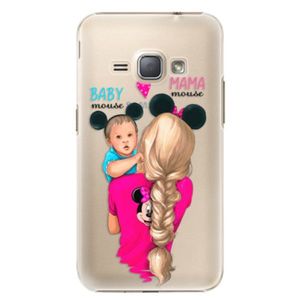 Plastové puzdro iSaprio - Mama Mouse Blonde and Boy - Samsung Galaxy J1 2016 vyobraziť