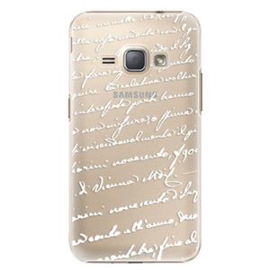 Plastové puzdro iSaprio - Handwriting 01 - white - Samsung Galaxy J1 2016 vyobraziť