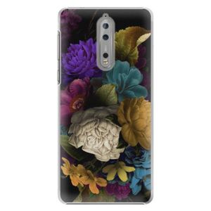 Plastové puzdro iSaprio - Dark Flowers - Nokia 8 vyobraziť
