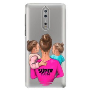 Plastové puzdro iSaprio - Super Mama - Two Girls - Nokia 8 vyobraziť