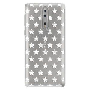 Plastové puzdro iSaprio - Stars Pattern - white - Nokia 8 vyobraziť