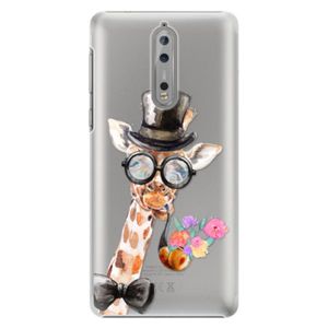 Plastové puzdro iSaprio - Sir Giraffe - Nokia 8 vyobraziť