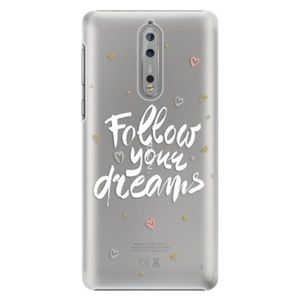 Plastové puzdro iSaprio - Follow Your Dreams - white - Nokia 8 vyobraziť