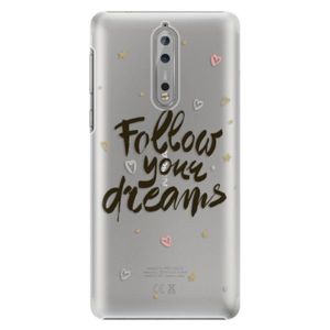 Plastové puzdro iSaprio - Follow Your Dreams - black - Nokia 8 vyobraziť