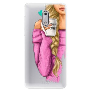 Plastové puzdro iSaprio - My Coffe and Blond Girl - Nokia 6 vyobraziť