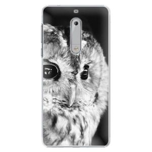 Plastové puzdro iSaprio - BW Owl - Nokia 5 vyobraziť