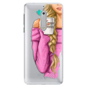 Plastové puzdro iSaprio - My Coffe and Blond Girl - Nokia 5 vyobraziť