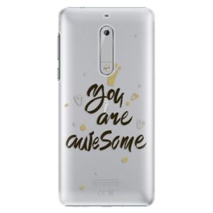 Plastové puzdro iSaprio - You Are Awesome - black - Nokia 5 vyobraziť