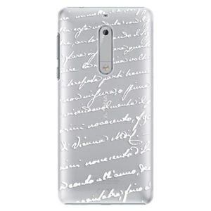 Plastové puzdro iSaprio - Handwriting 01 - white - Nokia 5 vyobraziť