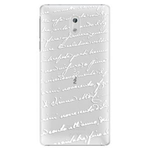 Plastové puzdro iSaprio - Handwriting 01 - white - Nokia 3 vyobraziť