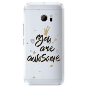 Plastové puzdro iSaprio - You Are Awesome - black - HTC 10 vyobraziť