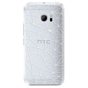 Plastové puzdro iSaprio - Abstract Triangles 03 - white - HTC 10 vyobraziť