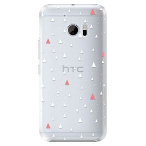 Plastové puzdro iSaprio - Abstract Triangles 02 - white - HTC 10 vyobraziť