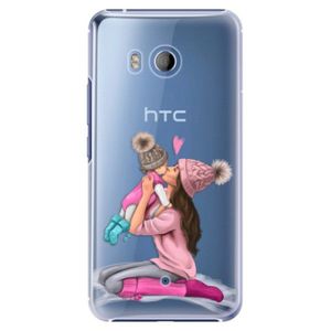 Plastové puzdro iSaprio - Kissing Mom - Brunette and Girl - HTC U11 vyobraziť