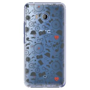 Plastové puzdro iSaprio - Vintage Pattern 01 - black - HTC U11 vyobraziť