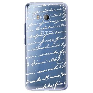 Plastové puzdro iSaprio - Handwriting 01 - white - HTC U11 vyobraziť
