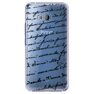 Plastové puzdro iSaprio - Handwriting 01 - black - HTC U11 vyobraziť