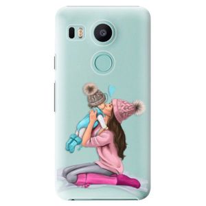 Plastové puzdro iSaprio - Kissing Mom - Brunette and Boy - LG Nexus 5X vyobraziť