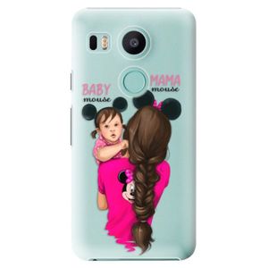 Plastové puzdro iSaprio - Mama Mouse Brunette and Girl - LG Nexus 5X vyobraziť