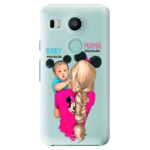 Plastové puzdro iSaprio - Mama Mouse Blonde and Boy - LG Nexus 5X vyobraziť