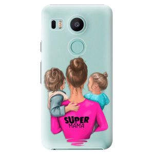 Plastové puzdro iSaprio - Super Mama - Boy and Girl - LG Nexus 5X vyobraziť