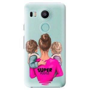 Plastové puzdro iSaprio - Super Mama - Two Boys - LG Nexus 5X vyobraziť