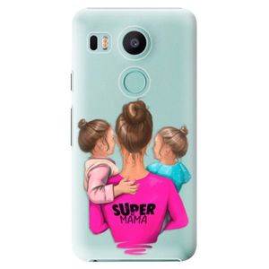 Plastové puzdro iSaprio - Super Mama - Two Girls - LG Nexus 5X vyobraziť
