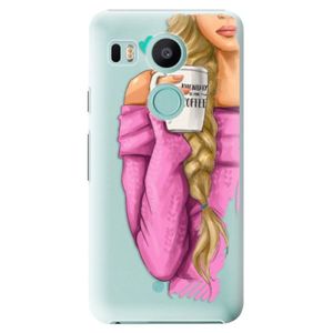 Plastové puzdro iSaprio - My Coffe and Blond Girl - LG Nexus 5X vyobraziť
