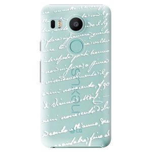Plastové puzdro iSaprio - Handwriting 01 - white - LG Nexus 5X vyobraziť