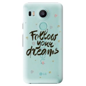 Plastové puzdro iSaprio - Follow Your Dreams - black - LG Nexus 5X vyobraziť